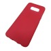                                 Чехол силиконовый матовый Samsung S8+ красный #1801538