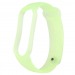 Ремешок прозрачный силиконовый Zibelino для Mi Band 5 (зеленый)#349965