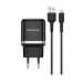 Адаптер сетевой Borofone BA36A QC 3.0 + кабель Micro USB (черный)#1547217