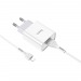Адаптер сетевой Hoco C81A + кабель Apple 1м, цвет белый#1730616