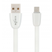 Кабель USB VIXION (K12m) microUSB (1м) силиконовый (белый)#409315