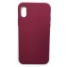                                     Чехол iPhone X Silicone Case без логотипа и покрытием Soft touch (052) бордовый #1925707