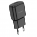 Адаптер Сетевой BOROFONE BA48A 1 USB 2.1A (черный)#1402760