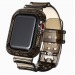 Ремешок - ApW21 для Apple Watch 38/40 mm прозрачный с кейсом (black)#1781481