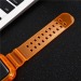 Ремешок - ApW21 для Apple Watch 38/40 mm прозрачный с кейсом (orange)#1781486