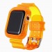 Ремешок - ApW21 для Apple Watch 38/40 mm прозрачный с кейсом (orange)#1781484