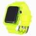 Ремешок - ApW21 для Apple Watch 38/40 mm прозрачный с кейсом (yellow)#1781487