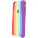 Чехол-накладка - Soft Touch для Apple iPhone 6/iPhone 6S (rainbow)#381336