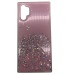 Чехол Samsung Note 10 Plus Силикон Блестки Розовый#432468