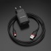 Адаптер Сетевой BOROFONE BA20A 1USB 2.1A + кабель Micro (черный)#1447022