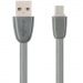 Кабель USB VIXION (K12m) microUSB (1м) силиконовый (серый)#382638