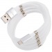 Кабель USB VIXION (K21m) самосворачиваемый microUSB (1м) (белый)#382631