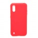 Чехол Samsung A01 (2020) Силикон Матовый Красный#1649456