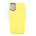 Чехол iPhone 11 Alcantara Case в упаковке Желтый#401271