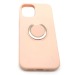 Чехол iPhone 12 Mini (5.4) Силикон Soft Touch Ring держатель Розовый Песок#1647780