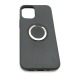 Чехол iPhone 12 Mini (5.4) Силикон Soft Touch Ring держатель Черный#1647816