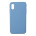 Чехол iPhone X/XS Silicone Case №24 в упаковке Голубой#1772915
