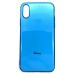 Чехол iPhone X/XS Силикон Кейс Глянцевый Голубой#1772988