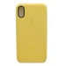 Чехол iPhone XR Alcantara Case в упаковке Желтый#403243