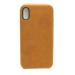 Чехол iPhone XR Alcantara Case в упаковке Коричневый#403245