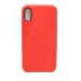 Чехол iPhone XR Alcantara Case в упаковке Красный#403593