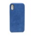 Чехол iPhone XR Alcantara Case в упаковке Синий#403597