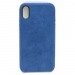 Чехол iPhone XR Alcantara Case в упаковке Синий#2034341