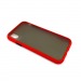 Чехол iPhone XS Max Противоударный Матовый Красный#1608247