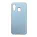 Чехол Samsung A40 Silicone Case №11 в упаковке Светло-Голубой#1652610