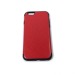 Чехол iPhone 6/6S силикон+кожа красный#1751813