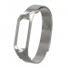 Ремешок - для Xiaomi Mi Band 5 металический сетчатый браслет (silver)#394755
