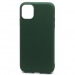 Чехол-накладка Silicone Case NEW ERA для Apple iPhone 11 темно зеленый#390292