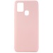 Чехол-накладка Silicone Case NEW ERA для Samsung Galaxy A21S светло розовый#393466