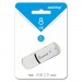 Флеш-накопитель USB 8GB Smart Buy Paean белый#693988