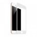 Стекло с рамкой полного покрытия на iPhone 7 / 8 (цвет: белый)#1554069