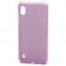 Чехол-накладка Fashion с блестками для Samsung Galaxy A01 фиолетовый#397718