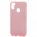 Чехол-накладка Fashion с блестками для Samsung Galaxy A11/M11 розовый#397697