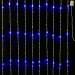 Гирлянда внутренняя занавес ВОДОПАД 320 светодиодов, 3*2 метра, коннектор, синий (прозрачный#399336