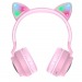 Накладные Bluetooth-наушники Hoco W27 Cat Ear розовый#1648252