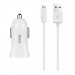 Адаптер Автомобильный Hoco Z2 1USB/5V/1.5A +lightning (white)#1588322