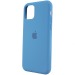 Чехол-накладка Silicone Case для Apple iPhone 11 Pro (пол. защита) (038)синий#404328