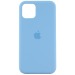 Чехол-накладка Silicone Case для Apple iPhone 11 Pro (пол. защита)(053) голубой#404334