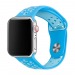 Ремешок Watch Series 38/40мм силиконовый (перфорированный) сине-голубой#417863