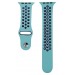 Ремешок Watch Series 42/44/45/49 мм силиконовый (перфорированный) мятно-черный#417887