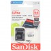Карта памяти MicroSD 64GB SanDisk Class 10 Ultra Light UHS-I (100 Mb/s) + SD адаптер#410479