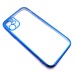 Чехол iPhone 11 Силикон Прозрачный (Style under iPhone 12) Синий#431079