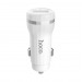 Адаптер Автомобильный Hoco Z27A 1USB/5V/3A QC3.0 (white)#1691723
