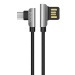 Кабель USB - micro USB Hoco U42 Exquisite steel для HTC/Samsung (black)#414342