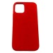 Чехол iPhone 12 Mini (5.4) Alcantara Case (без MagSafe) в упаковке Красный#419231