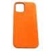 Чехол iPhone 12 Mini (5.4) Alcantara Case (без MagSafe) в упаковке Оранжевый#419232